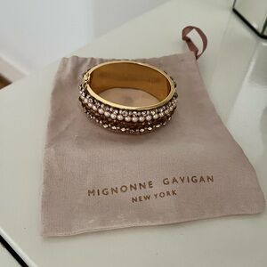 Mignonne Gavigan Gold and Brown Statement Bracelet
